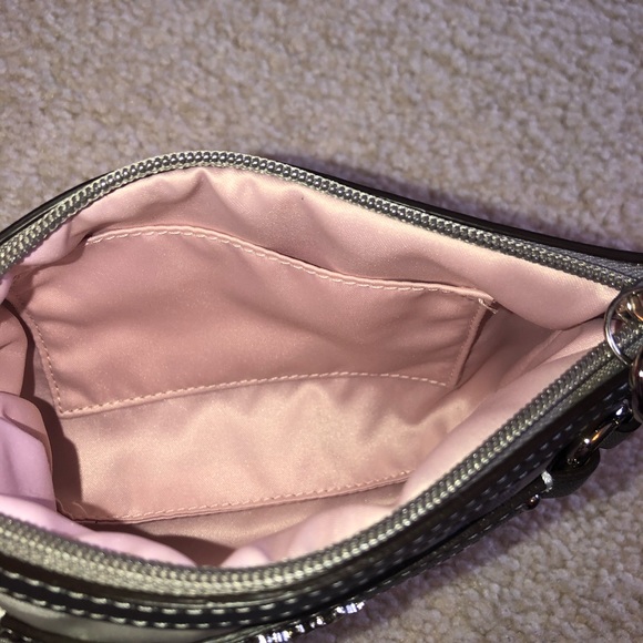 Silver Shiny Coach Wristlet - Picture 6 of 6